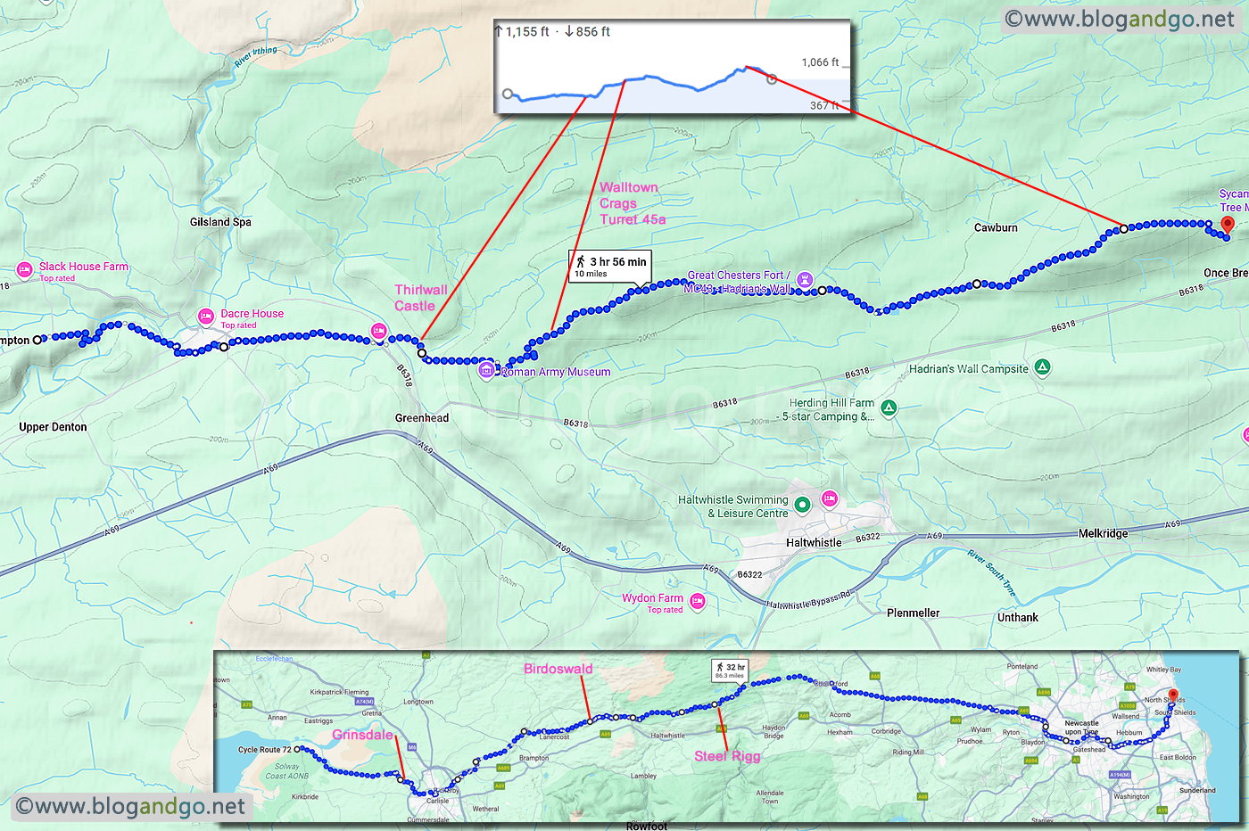 Hadrian's Wall Walk - Birdoswald to Steel Rigg